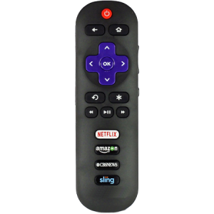 For TCL RC280 Roku Remote Control CBS NEWS and Sling Buttons