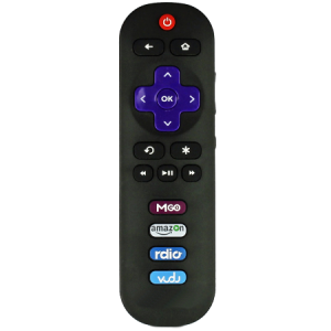 For TCL RC280 Roku Remote Control Mgo Amazon Rdio Vudu