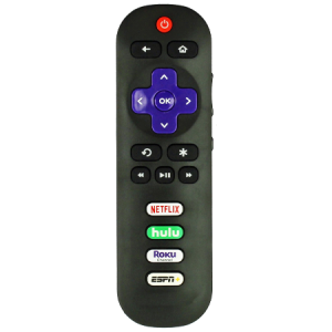 For TCL Roku Remote Control Netflix hulu ESPN