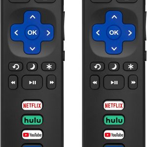 For Replacement Remote Control Only for Roku TV, Compatible for TCL Roku Hisense Roku Onn RokuSharp Roku Element RokuWestinghouse RokuPhilips Roku Smart TVs (Not for Roku Stick and Box)